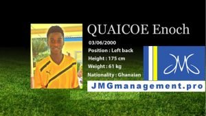 QUAICOE Enoch from Jmg academy Mali